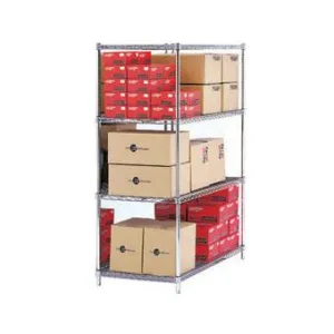4 Tier Chrome Shelving Unit - 60X18X72 - Chrome