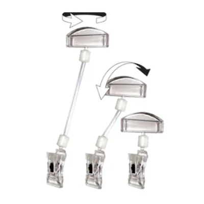 Acrylic Double Sided Card Holder Clip