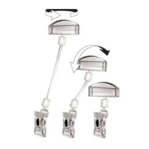 Acrylic Double Sided Card Holder Clip