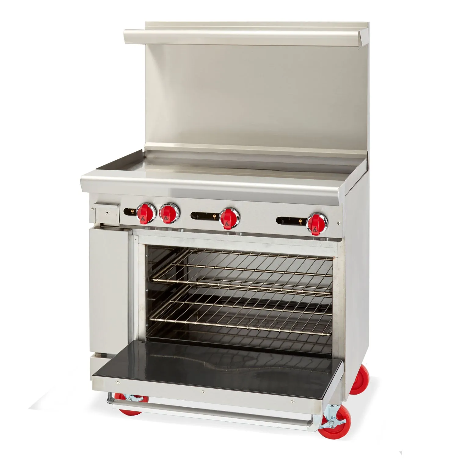 American Range AR-12G-4B 36 4 Burner Gas Range Combo w/ 12 Griddle & Standard Oven