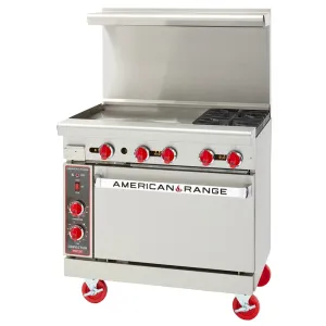 American Range AR-24G-2B 36 2 Burner Gas Range w/ 24 Griddle & Standard Oven