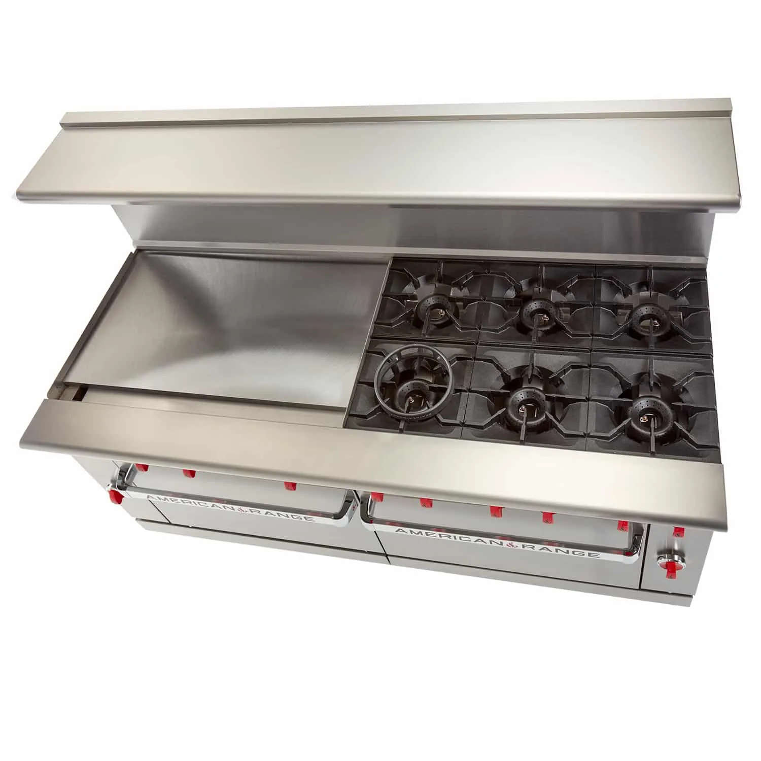 American Range AR-36G-6B 72 6 Burner Gas Range w/ 36 Griddle & 2 Convection Ovens