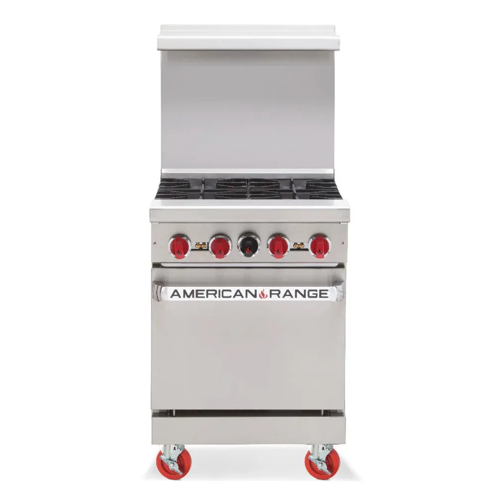 American Range AR-4-NV 24 4 Buner Gas Range w/ Innovection Oven