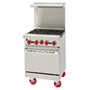 American Range AR-4-NV 24 4 Buner Gas Range w/ Innovection Oven