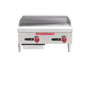 American Range ARMG24 24 Gas Griddle w/ Manual Controls - 3/4 Steel Plate