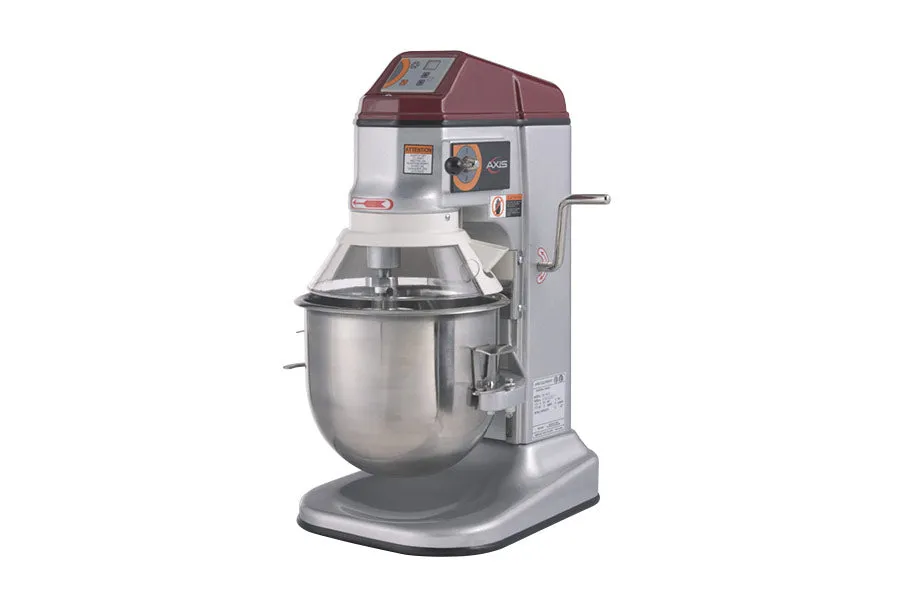 Axis - AX-M12. Commercial 12 Quart Mixer. 5 Speed. With 3 Attachments