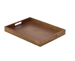 Dark Wood Gallery Tray