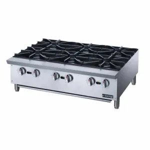 Dukers - DCHPA36. Commercial 36 Hot Plate with 6 Burners