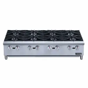 Dukers - DCHPA48. 48 Commercial Hot Plate with 8 Burners 224000 BTUs