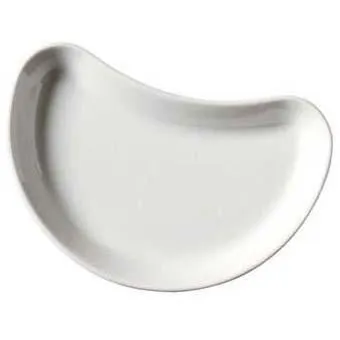 Genware White Crescent Salad Dish