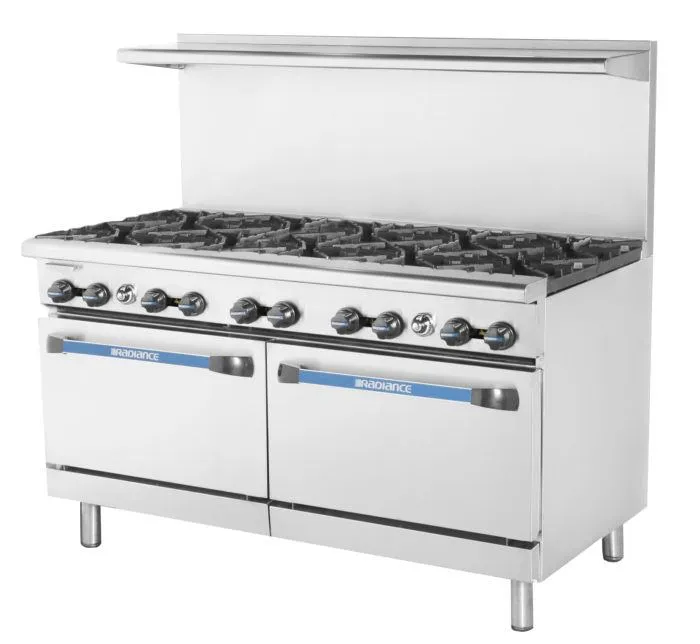 Gk & Radiance - TAR-10 . 60 Wide. 10 Open Burners. 2 Standard Ovens