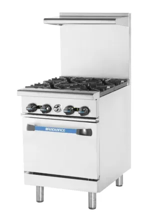 Gk & Radiance - TAR-4 . 24 Wide. 4 Open Burners. 1 Standard Oven