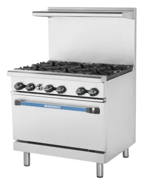 Gk & Radiance - TAR-6 . 36 Wide. 6 Open Burners. 1 Standard Oven