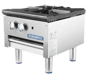 Gk & Radiance - TASP-18S . Stock Pot. Dual Controlled 3 Ring Burner. Short Body