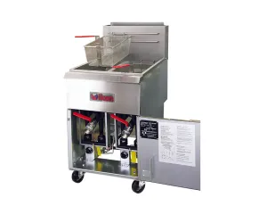 IKON - IGF-40/40-2. 20 Gas Fryer With 4 Burners 120.000 BTU