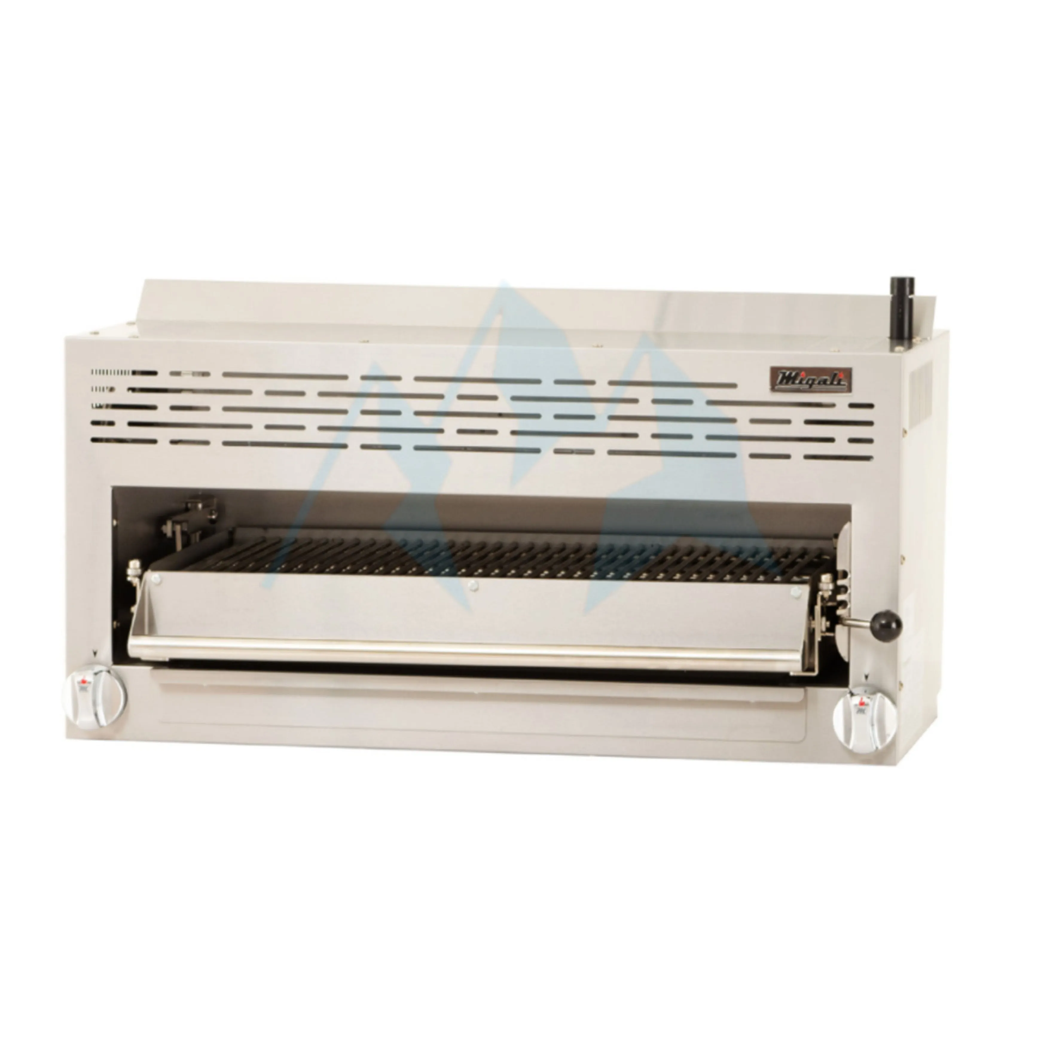 Migali - C-SM-36-NG. Commercial 36 Salamander Broiler 2 Burner Natural Gas BTUs 43.000