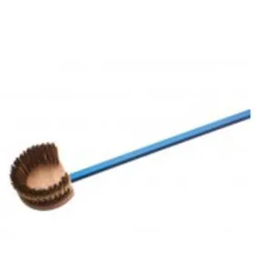 Pizza Brush Brass Bristle Aluminium Handle 14cm