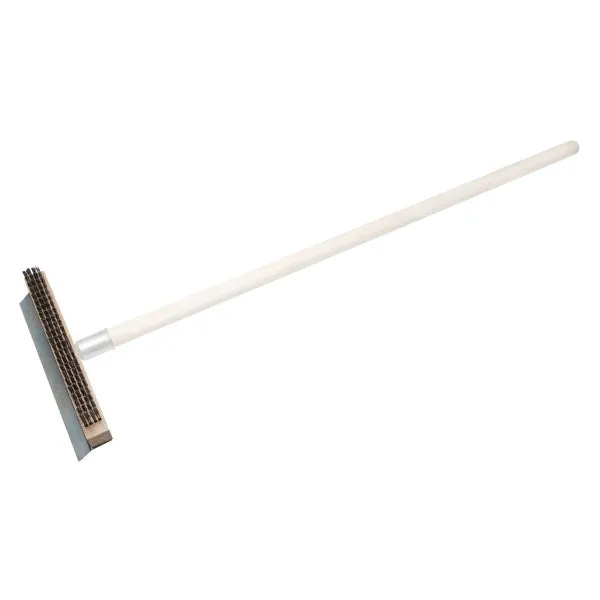 Pizza Oven Wire Brush W/ Scraper 10 (25cm) - Handle sold separately