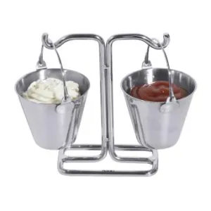 Stainless Steel Mini Sauce Bucket Stand