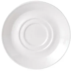 Steelite White Saucer Double Well 5 3/4