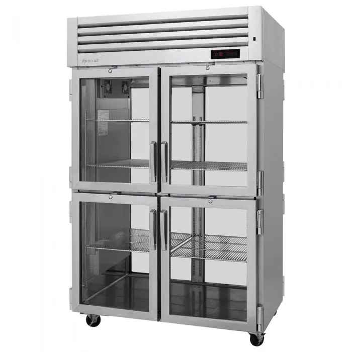 Turbo Air - PRO-50-4H-G-PT. Commercial 51 Heated Cabinet PRO Series Pass-thru 2 Section 48.7 cu.ft.