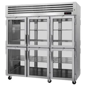 Turbo Air - PRO-77-6H-G-PT. Commercial Heated Cabinet PRO Series Pass-thru 3 Section 78.1 cu.ft.