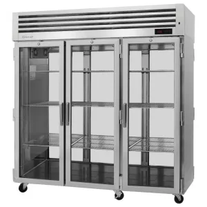 Turbo Air - PRO-77H-G-PT. Commercial PRO Series Pass-thru Heated Cabinet. Three-section 78.1 cu.ft.