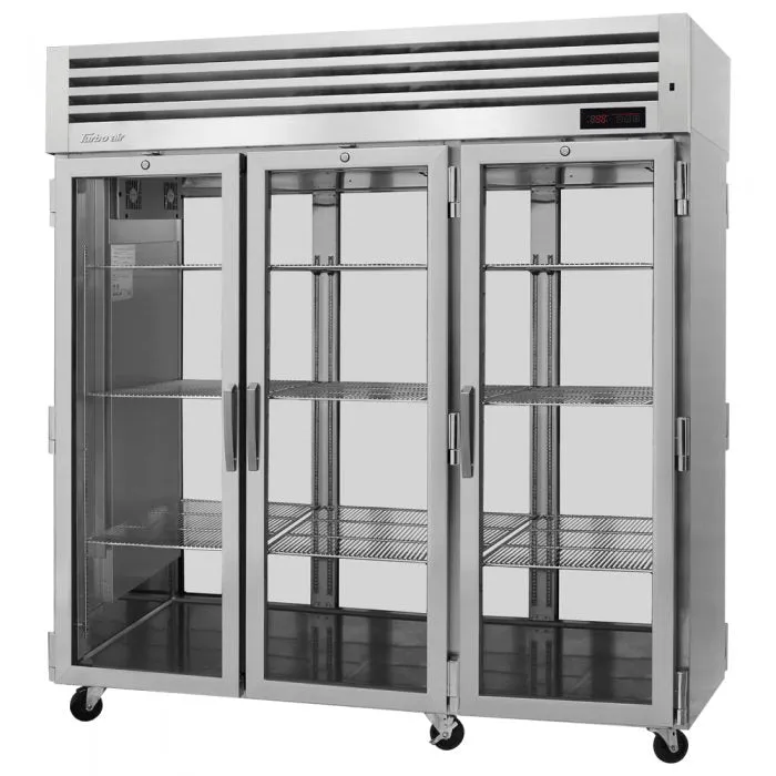 Turbo Air - PRO-77H-G-PT. Commercial PRO Series Pass-thru Heated Cabinet. Three-section 78.1 cu.ft.