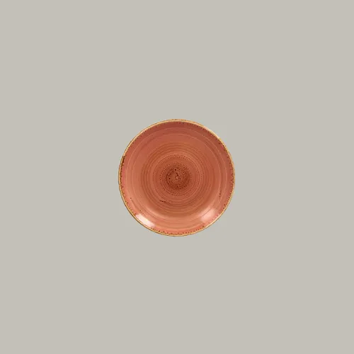 Twirl Flat coupe plate - Coral 15cm