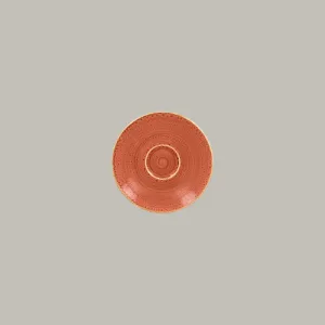 Twirl Saucer for coffee cup - coral 17cm