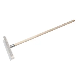 Wood Pizza Oven Brush Handle with Metal Tip 40
