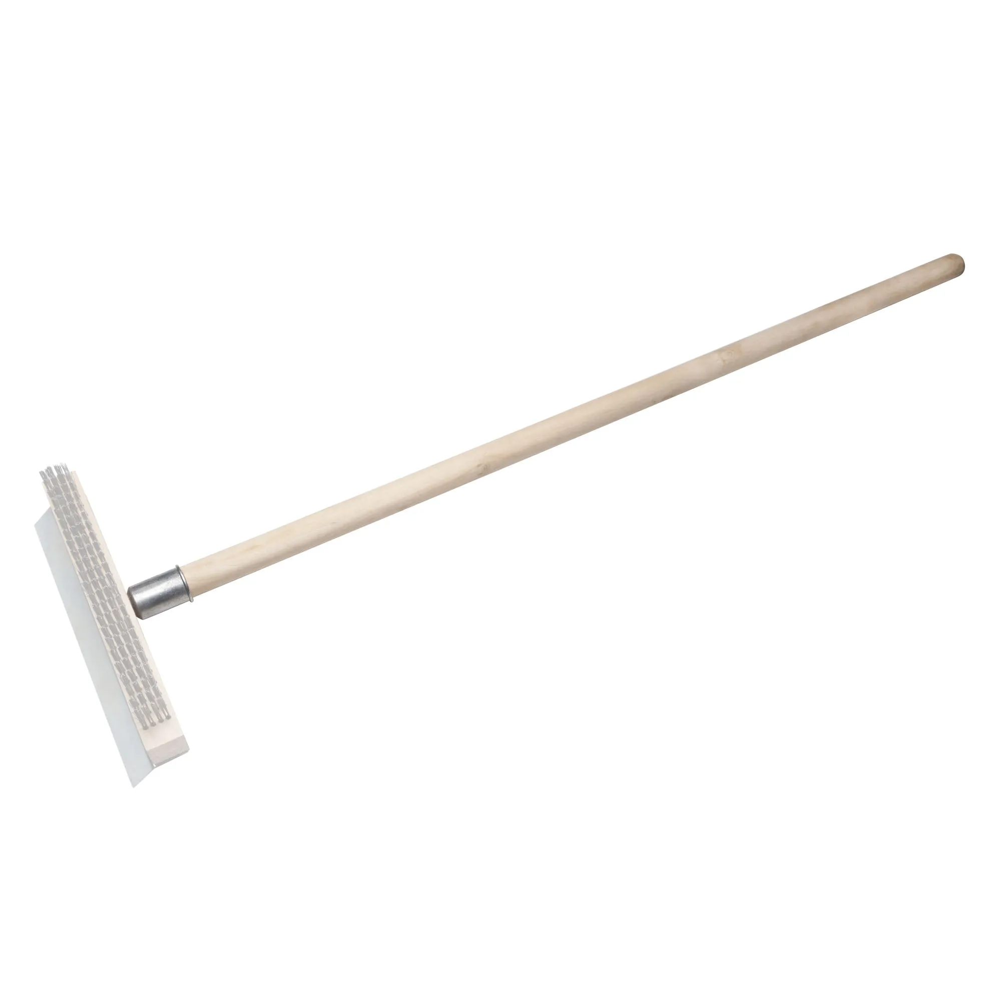 Wood Pizza Oven Brush Handle with Metal Tip 40